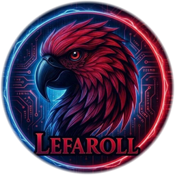 Lefaroll cyber parrot logo